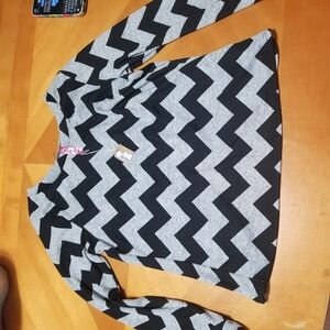 retro doll black and white medium Chevron sweater